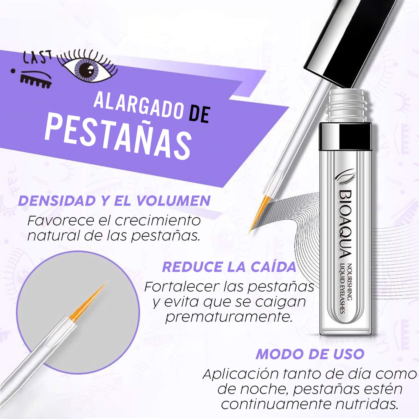 SERUM alargador y fortalecedor de pestañas