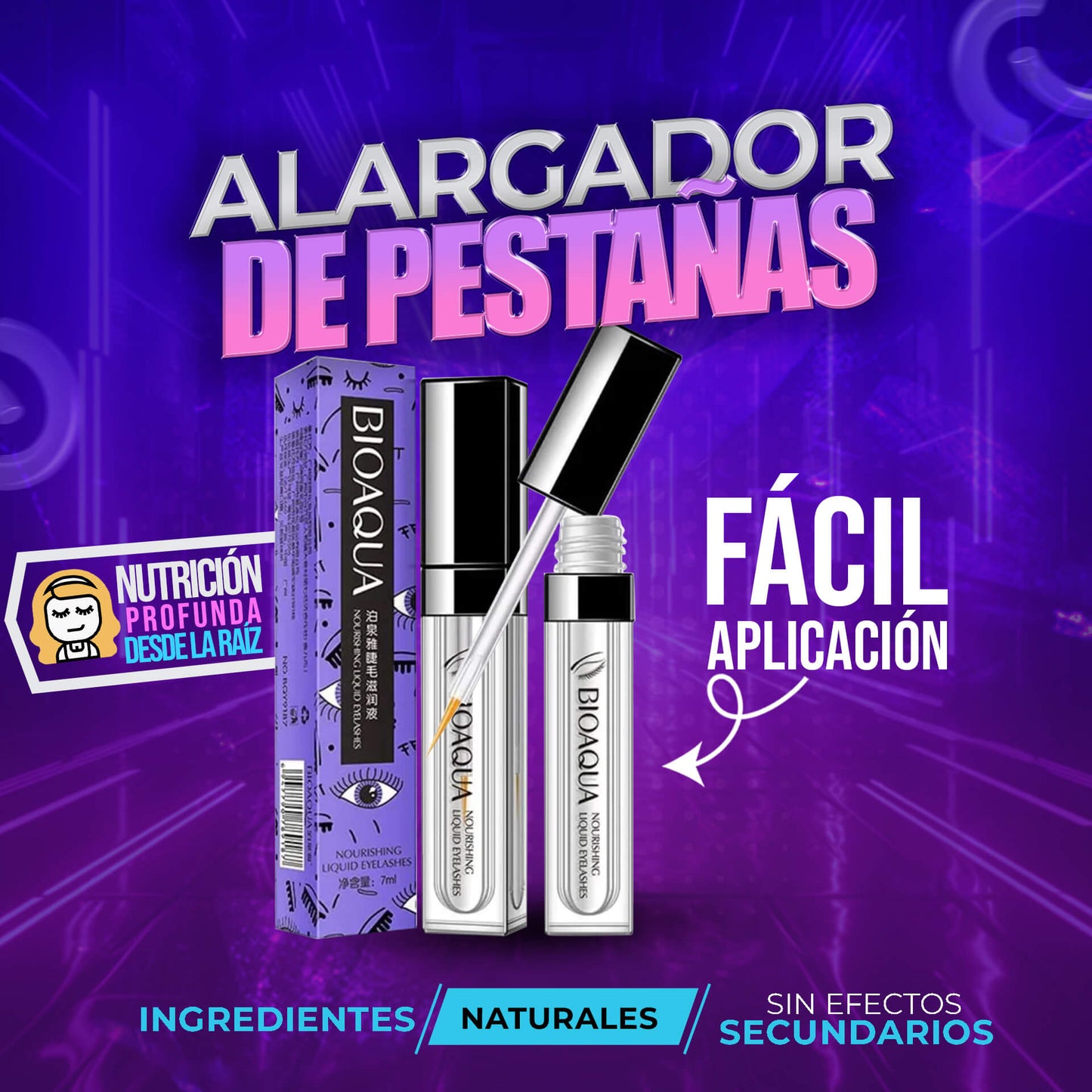 SERUM alargador y fortalecedor de pestañas