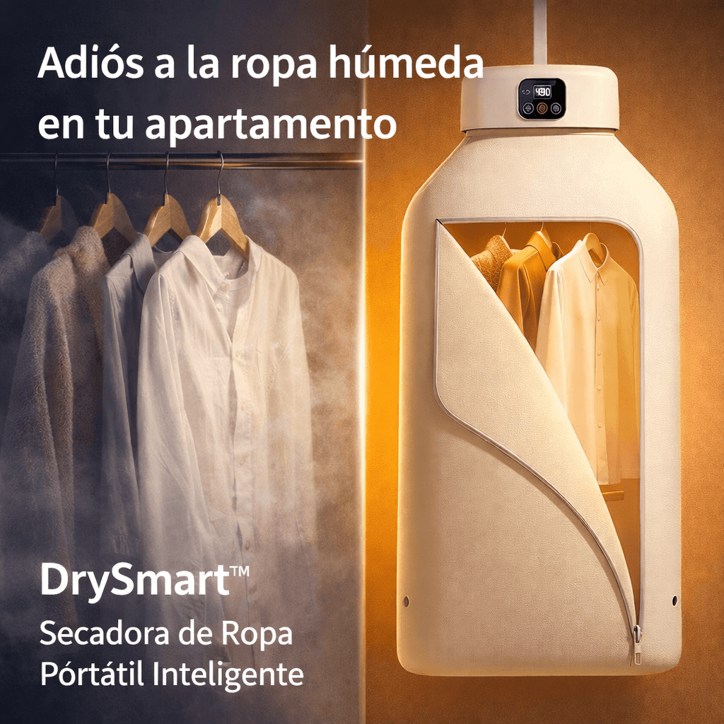 DrySmart™ – Secadora de Ropa Portátil Inteligente