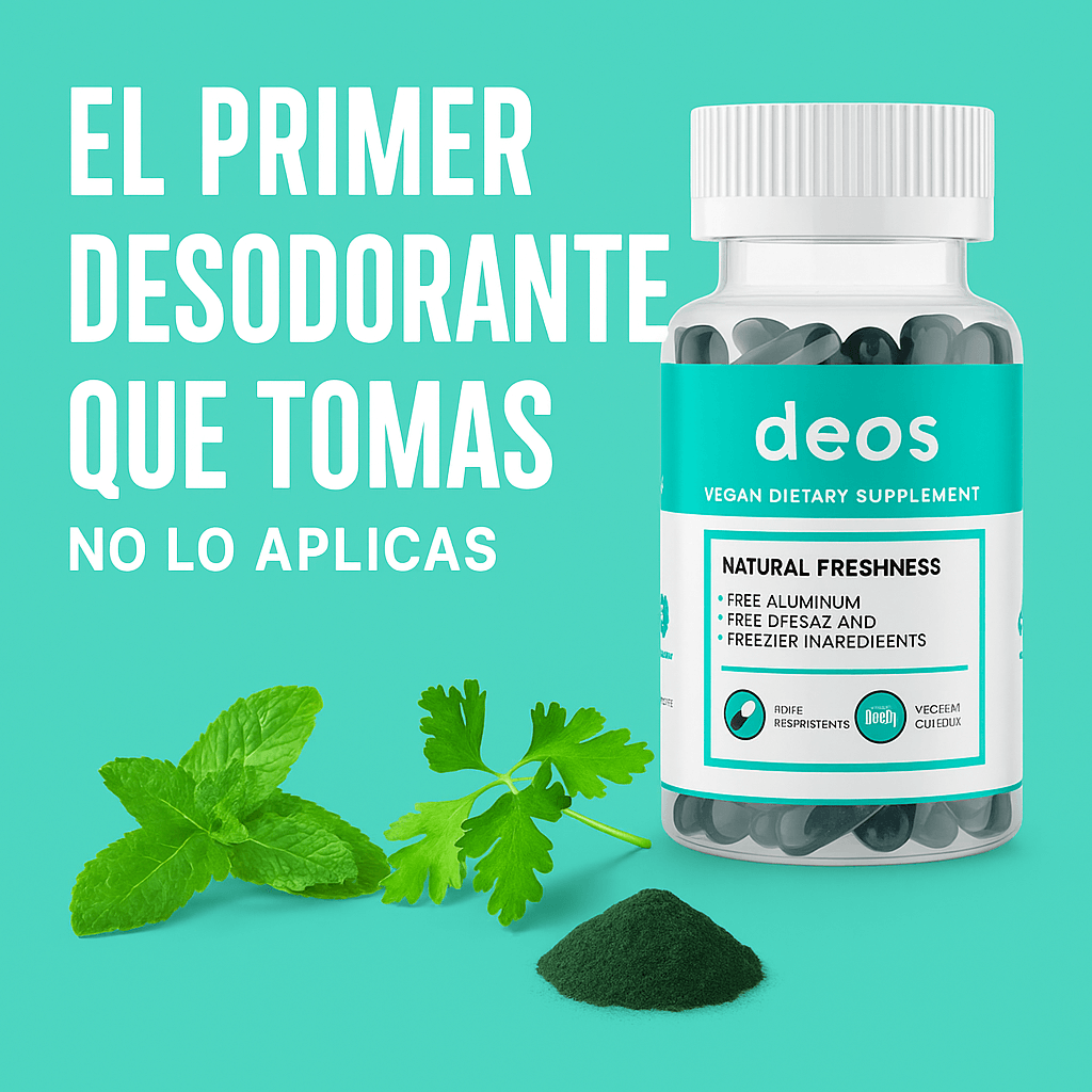 Desodorante en capsulas DEOS- ORIGINAL el secreto de un cuerpo sin mal olor🎁HOY PAGA 1 LLEVA 2