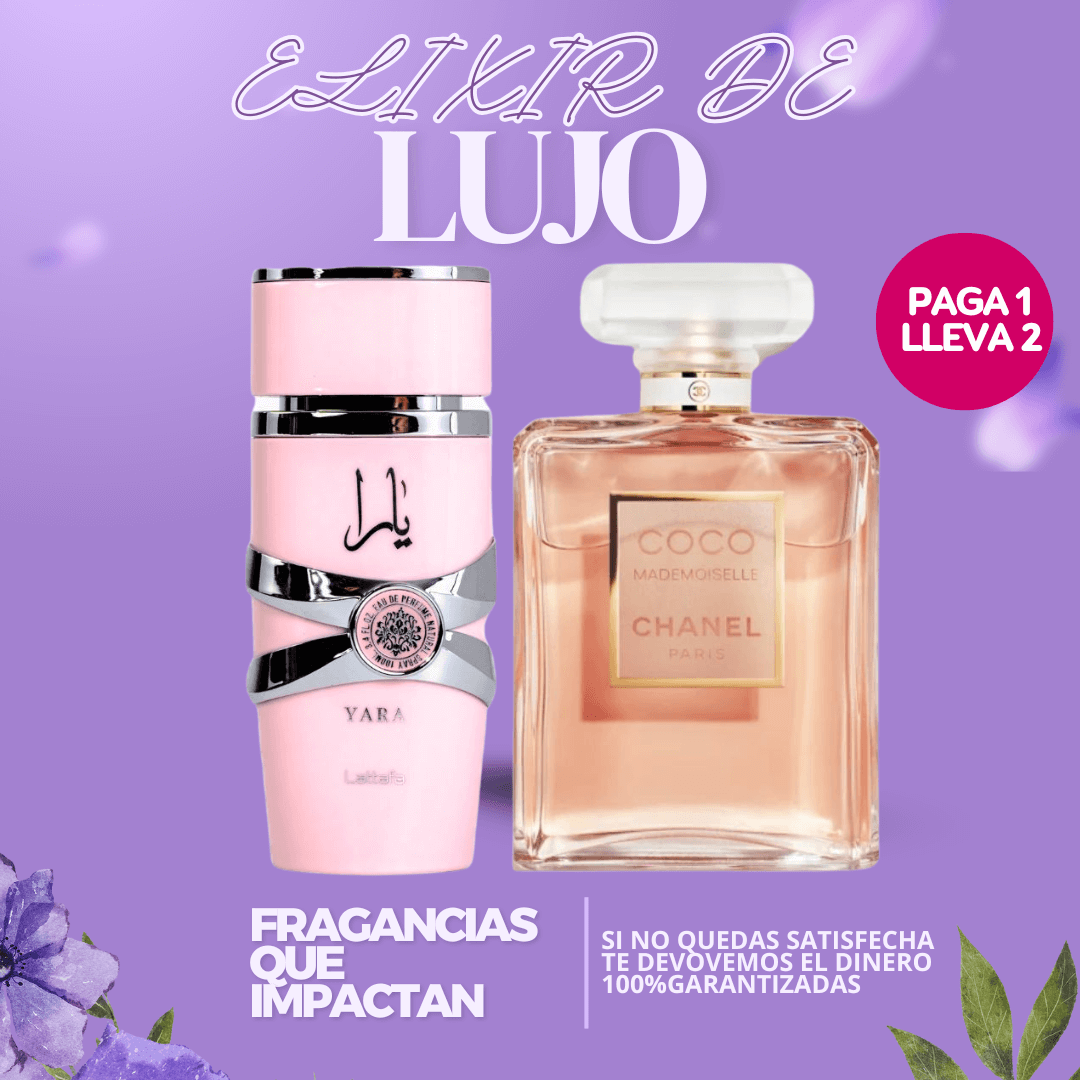 "ELIXIR DE LUJO" paga 1 lleva 2