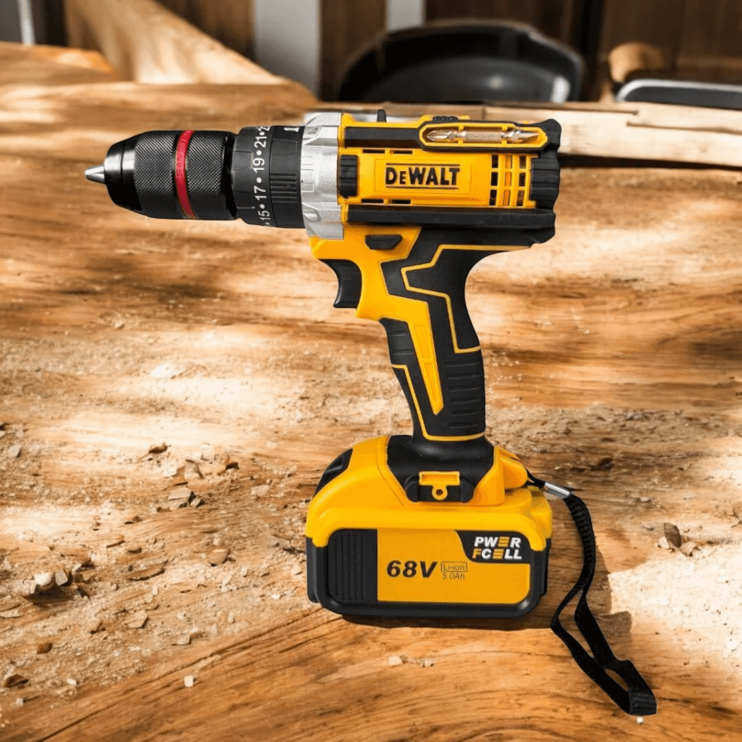 Taladro inalámbrico DEWALT de alto rendimiento - 68V - con caja de herramientas 🎁HOY RECIBE REGALO ADICIONAL