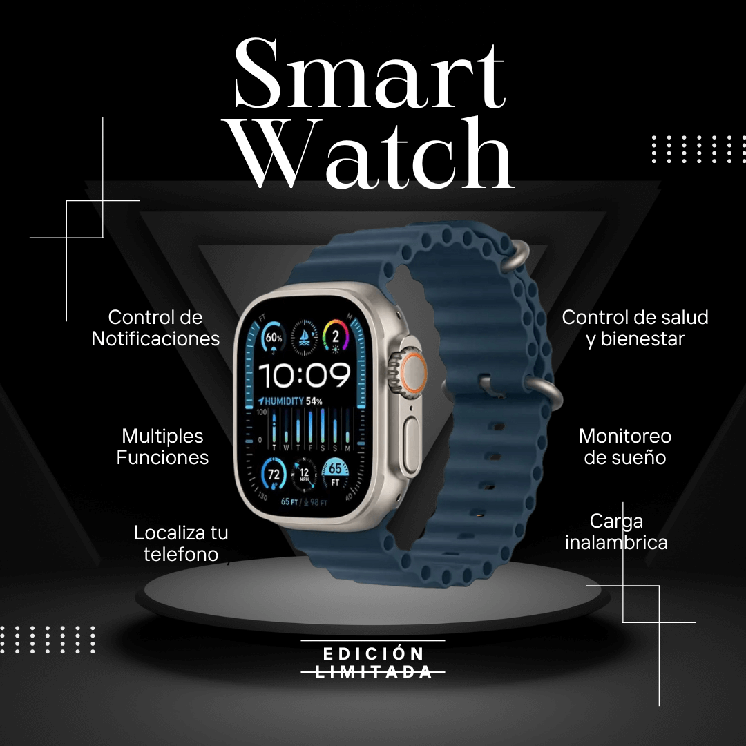 SMARTWATCH™ Reloj Inteligente + 7 pulsos+ REGALO