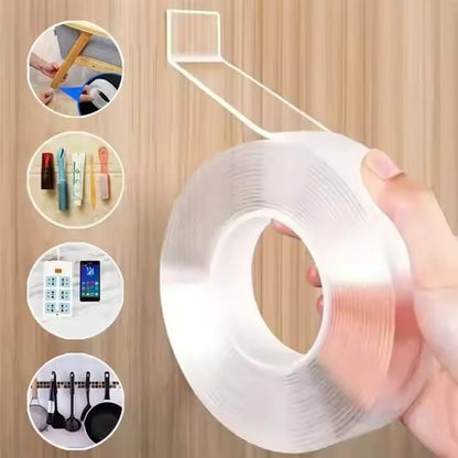 Cinta doble faz multiusos- adhesiva- resistente- lavable y reutilizable🎁MEGA OFERTA X3