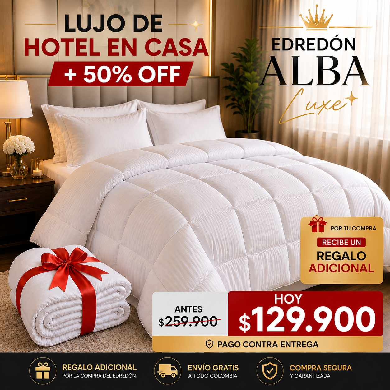 Edredón Doble Faz ALBA LUXE™ | Edición Premium