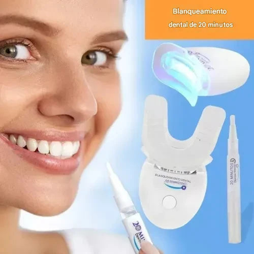 Kit de blanqueamiento dental profesional-sistema luz led integrado  y vitamina E- 🔥HOY CON 50 DCTO