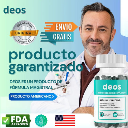 Desodorante en capsulas DEOS- ORIGINAL el secreto de un cuerpo sin mal olor🎁HOY PAGA 1 LLEVA 2