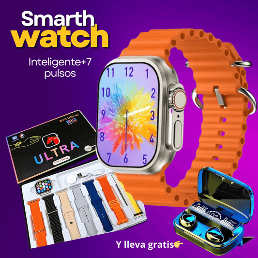 SMARTWATCH™ Reloj Inteligente + 7 pulsos+ REGALO